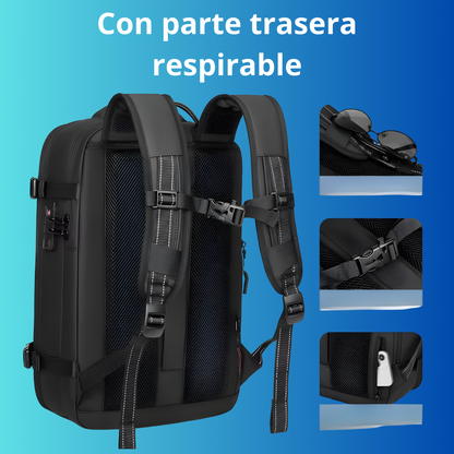 Mochila de viaje Unisex de compresión